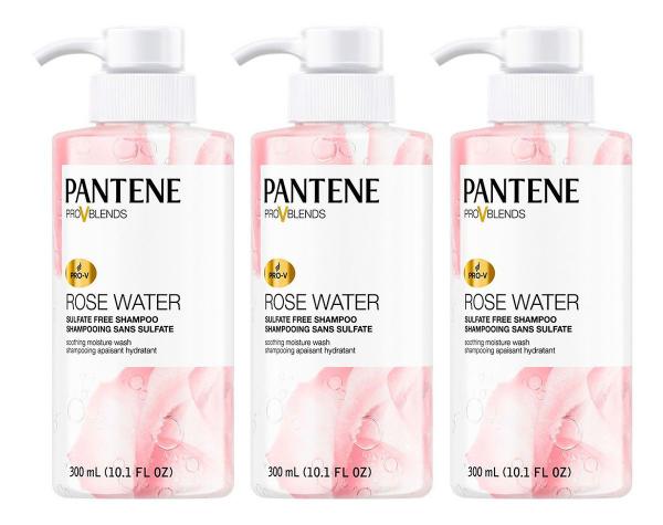 Shampoo Pantene Pro-v Blends Rose Water 300 Ml - Combo 3 Un