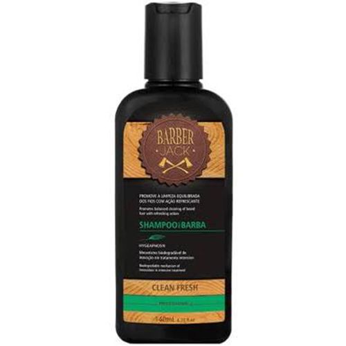 Shampoo para Barba Barber Jack Clean Fresh 140ml