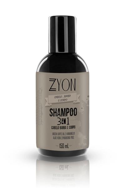 Shampoo para Barba Cabelo e Corpo Zyon - Zyon Cosméticos