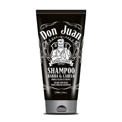 Shampoo para Barba e Cabelos Don Juan Barba Forte 170ml