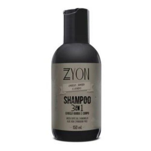 Shampoo para Barba 3x1 Zyon Cosméticos 150ml