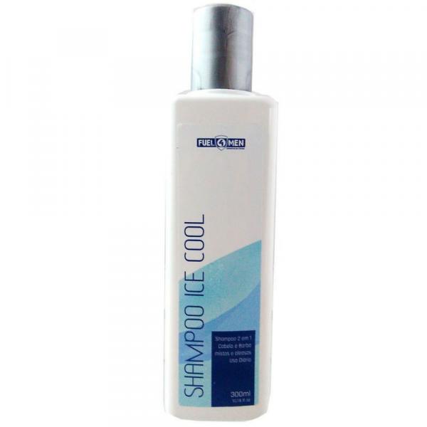 Shampoo para Cabelo e Barba Anti-oleosidade Ice Cool - 300ml - Fuel4Men