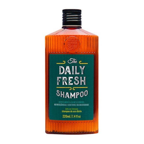 Shampoo para Cabelo e Barba QOD Barber Shop The Daily Fresh 220ml