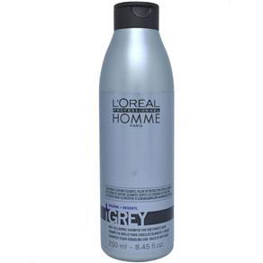 Shampoo para Cabelos Grisalhos Grey L`Oréal 250ml Homme 250ml