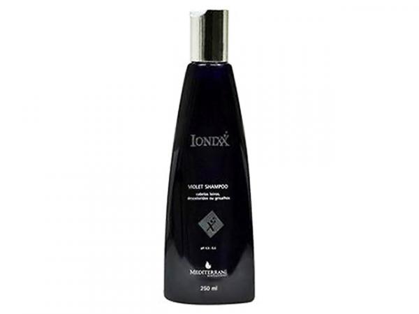 Shampoo para Cabelos Grisalhos/Loiros e Tingidos - 250 Ml Ionixx Violet - Mediterrani