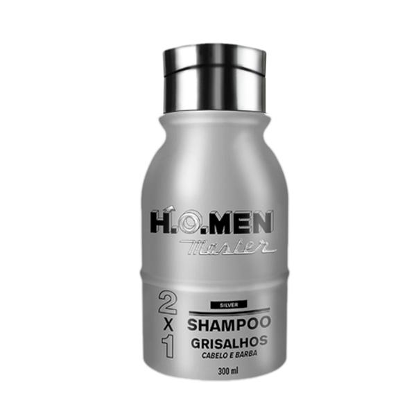 Shampoo para Cabelos Grisalhos 2x1 Master 300 Ml - Ponto Fixo Cosmeticos