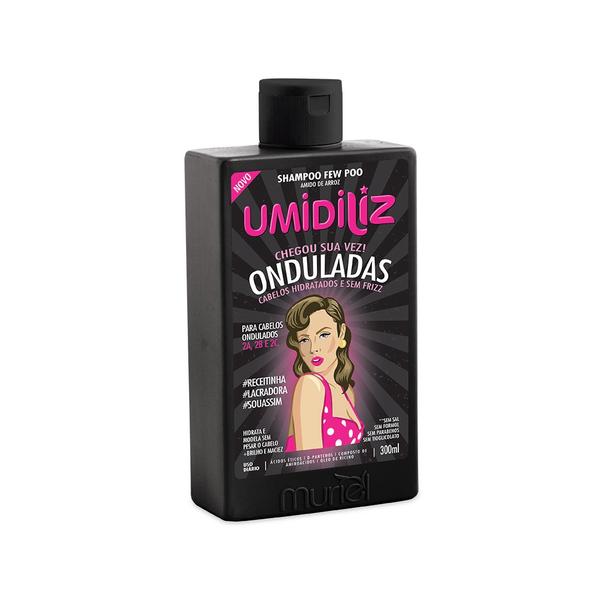 Shampoo para Cabelos Ondulados Hidrata Maciez Brilho 300ml - Muriel