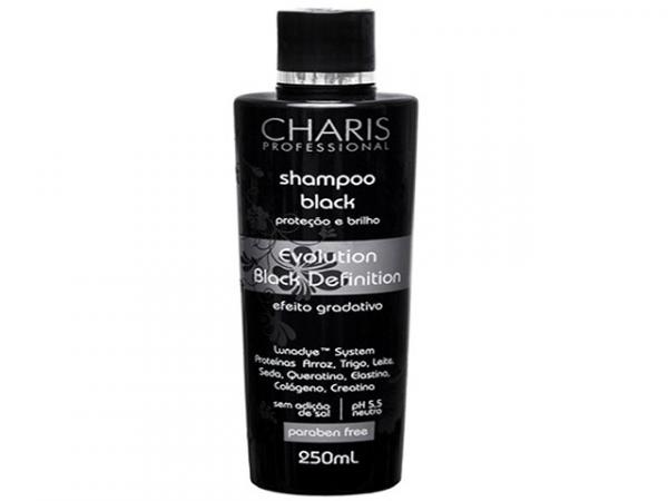 Shampoo para Cabelos Pretos 250 Ml Black Evolution - Charis