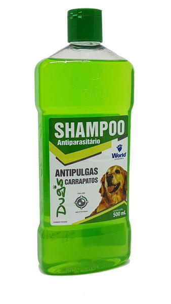 Shampoo para Cachorro Dugs - Antipulgas e Carrapatos 500 Ml - Word Veterinária