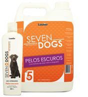 Shampoo para Cachorro Pelos Escuros Seven Dogs 5 Litros - Launer Linha Seven