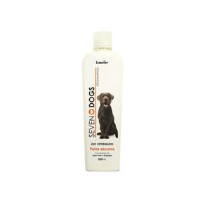 Shampoo para Cachorro Pelos Escuros Seven Dogs - Fr X 500Ml