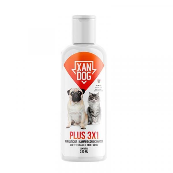 Shampoo para Cachorro Xan Dog Plus 3X1 240ml - Xandog
