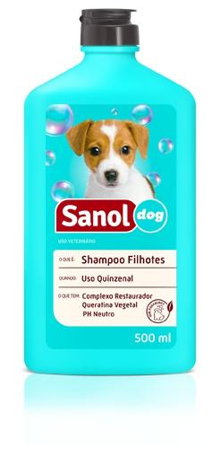 Shampoo para Cachorros Filhotes Sanol Dog - Shampoo Cães Filhotes 500ml