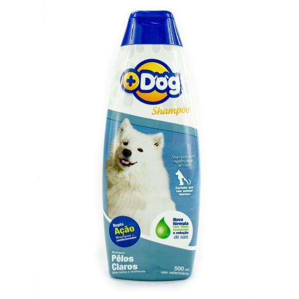 Shampoo para Cães Dupla Ação Pelos Claros Mais Dog 500ml