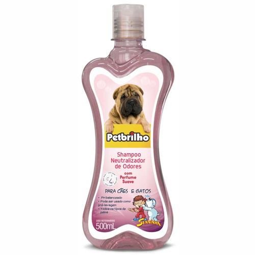 Shampoo para Cães e Gatos Petbrilho Neutralizador de Odor 500 Ml