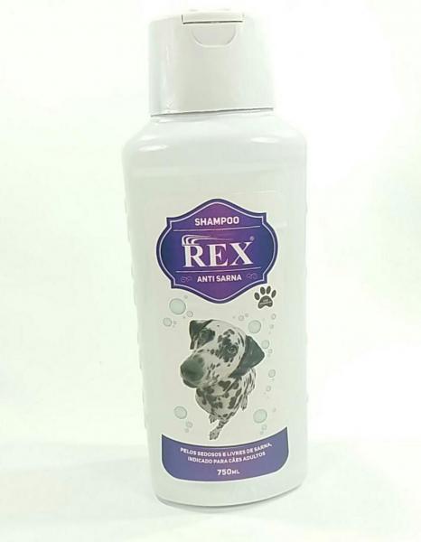 Shampoo para Cães Rex Anti Sarna 750 Ml