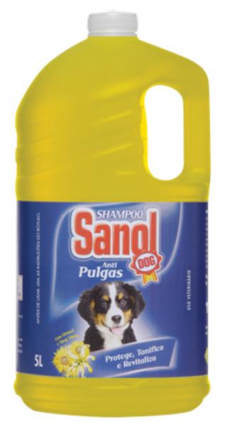 Shampoo para Cão Antipulga 5 L Sanol com 3 - Comprenet