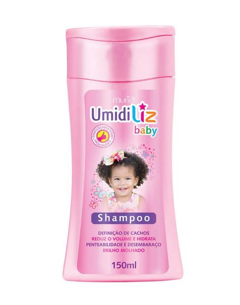 Shampoo para Criança Menina Cabelo Cacheado Brilho 150ml - Nova Muriel