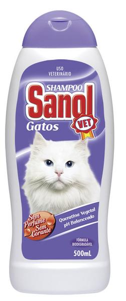 Shampoo para Gato Vet 500 Ml Sanol com 12 - Sanol Dog