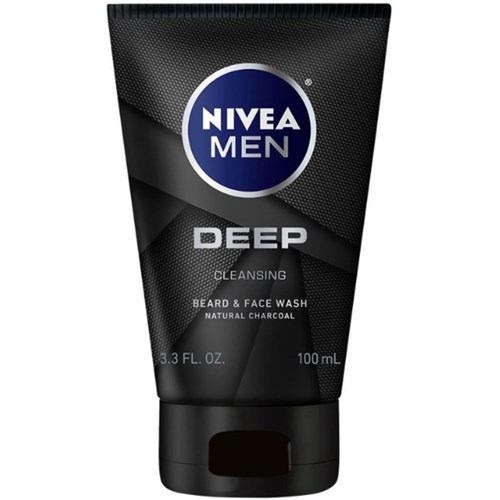 Shampoo para Limpeza Profunda do Rosto e Barba Nivea Deep Cleansing