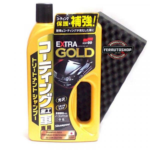 Shampoo para Superfícies Vitrificadas Extra Gold 750ml - Soft99