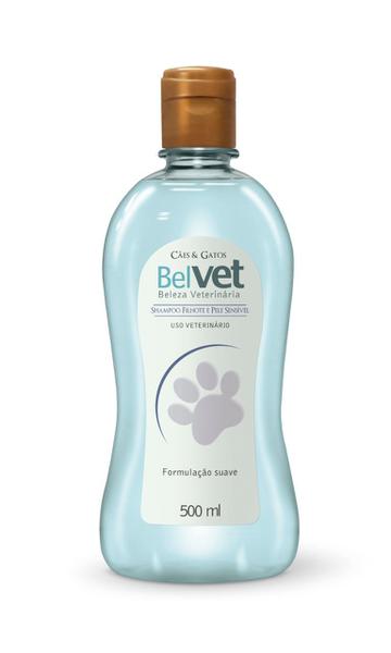 Shampoo Pele Sensível e Filhote para Caes e Gatos Belvet 500ml