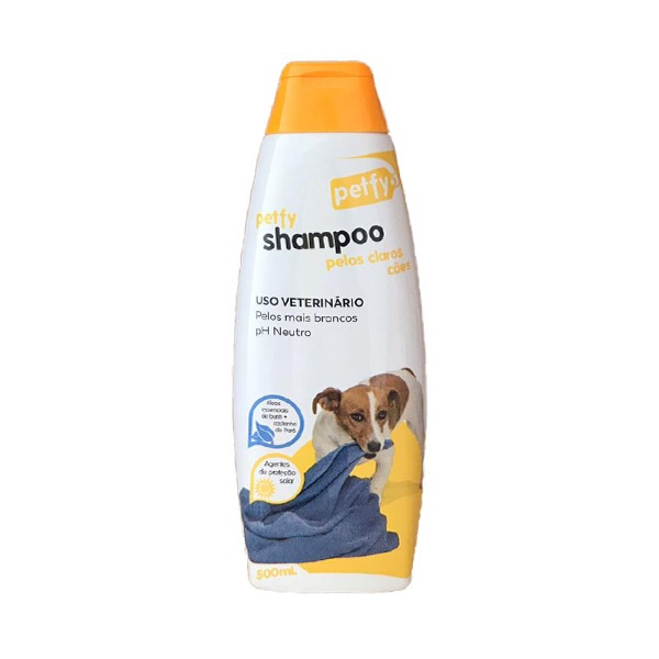 Shampoo Pelos Claros Cães Petfy 500ml