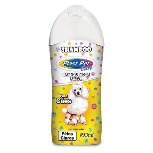 Shampoo Pelos Claros Plast Pet Care 500ml