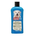 Shampoo Pelos Claros Sanol Dog para Cães e Gatos - Sanol (500 ml)