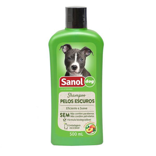 Shampoo Pelos Escuros Sanol Dog para Cães e Gatos - Total Química (500 Ml) - Sanol - Total Química