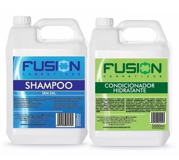 Shampoo Perolado + Condicionador de Galão - Fusion