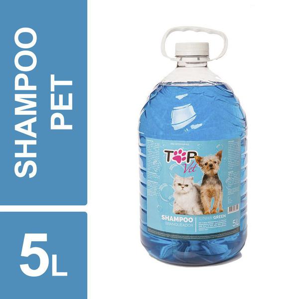 Shampoo Pet Branqueador Cães Gatos Top Vet 5l