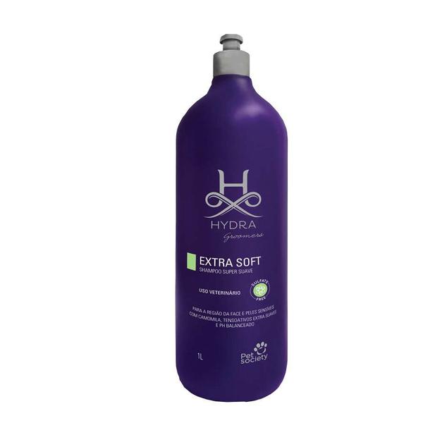 Shampoo Pet Society Extra Soft 1 Litro Hydra Groomers Validade 05/23