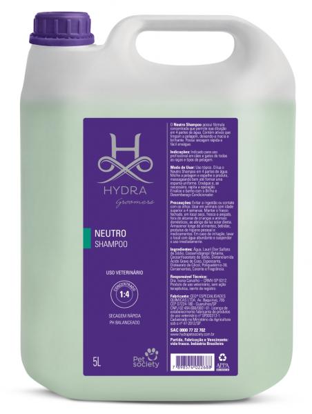 Shampoo Pet Society Hydra Groomers Neutro 5 L - Pet Society