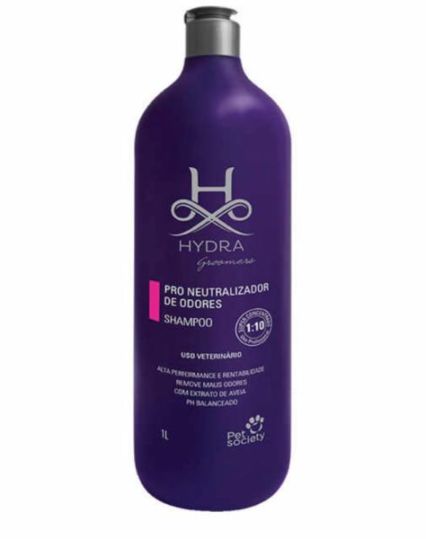 Shampoo Pet Society Neutralizador de Odores 1 Litro Diluição 1:10 Hydra Groomes Pro Val 04/20