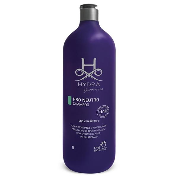 Shampoo Pet Society Neutro 1 Litro Diluição 1:10 Hydra Groomers Pro Val 03/21