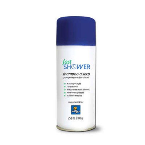 Shampoo Pet Society para Banho à Seco Fast Shower - 250 Ml
