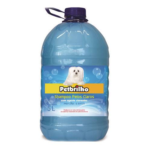 Shampoo Petbrilho para Cães Pelos Claros - 5 Litros
