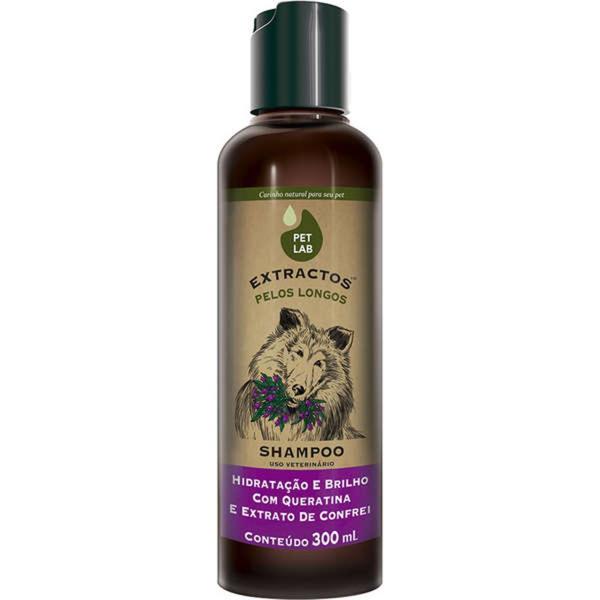 Shampoo Petlab Extractos Pelos Longos Confrei para Cães - 300 Ml