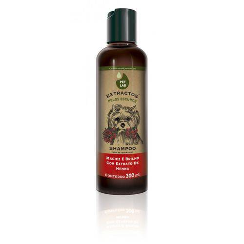 Shampoo Petlab para Cães com Pelos Escuros - Henna 300ml