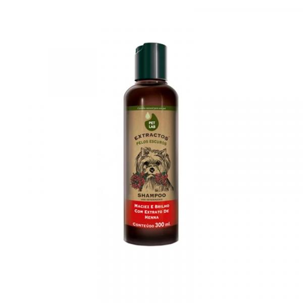 Shampoo Petlab para Cães Extractos Pelos Escuros Henna 300 Ml