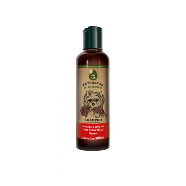Shampoo Petlab para Cães Pelos Escuros Henna 300ml - Petlab Domestics