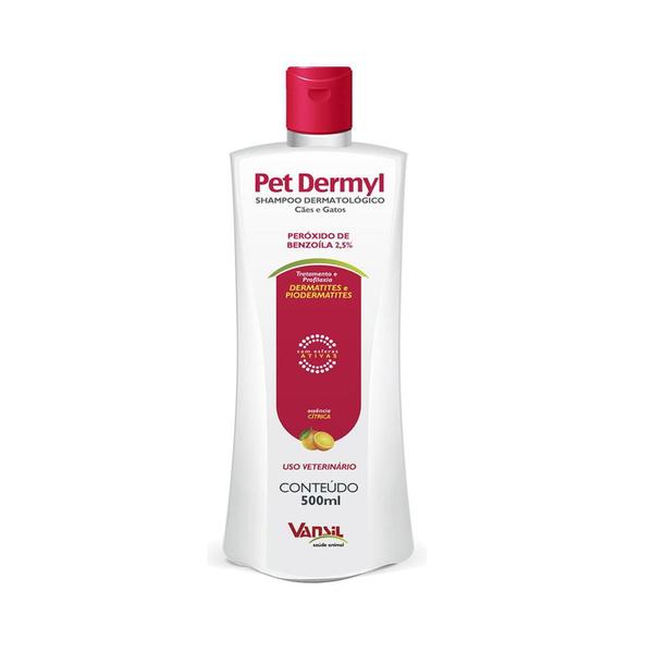 Shampoo Pety Dermyl 500ml Vansil
