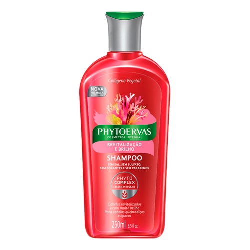 Shampoo Phytoervas Revitalização e Brilho Sem Sal com 250ml