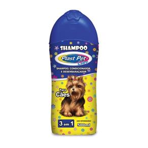 Shampoo Plast Pet Care 3 em 1 500 Ml