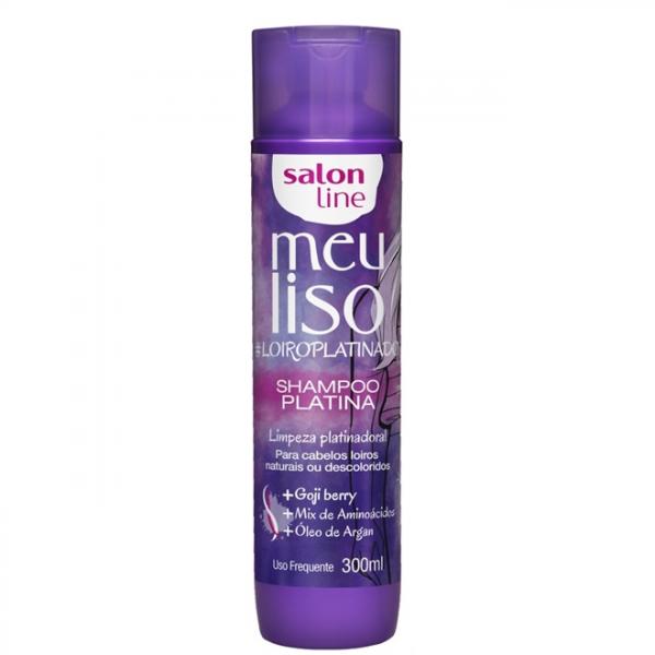 Shampoo Platina Meu Liso Loiroplatinado 300ml - Salon Line - Salonline