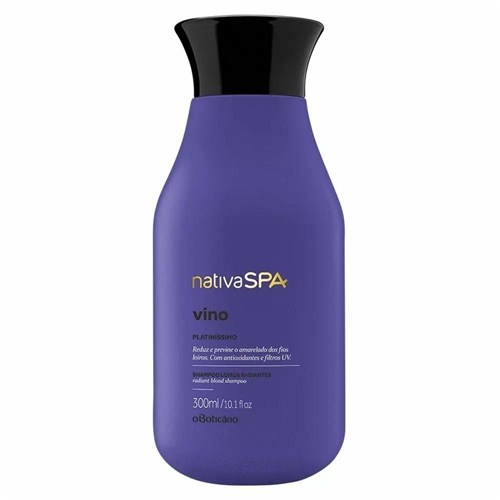 Shampoo Platiníssimo Vino 300Ml [Nativa Spa - o Boticário]