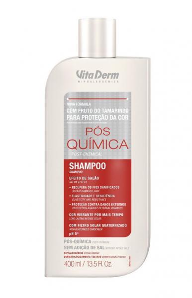 Shampoo Pós Química com Proteção da Cor Vita Derm 400ml
