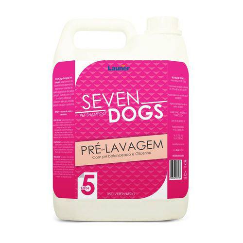 Shampoo Pre Lavagem Seven Dogs Launer Galão 5 L