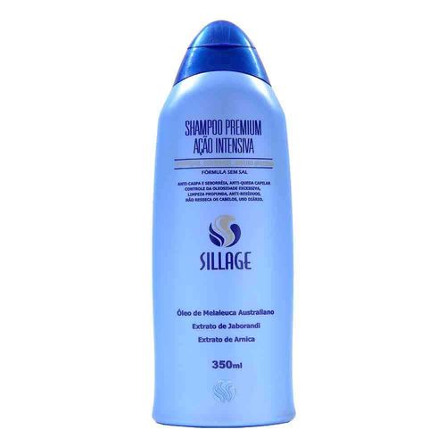 Shampoo Premium Ação Intensiva Anticaspa 350ml - Sillage